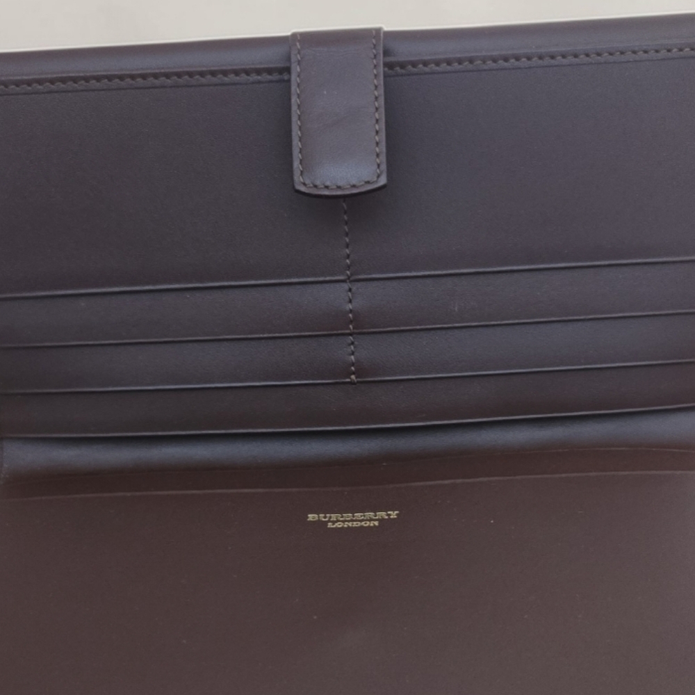 Burberry Beige Nova Check Wallet with Brown Leather Trim - Picture 4 of 15